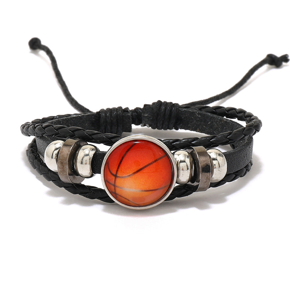 Unisex Geometric Leather Bracelet