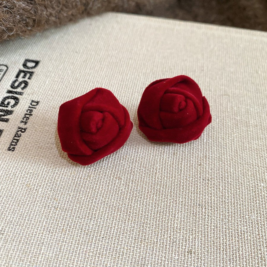 Retro Minimalist Geometric Resin Earrings with Zirconia Accents and 925 Silver Posts for Women