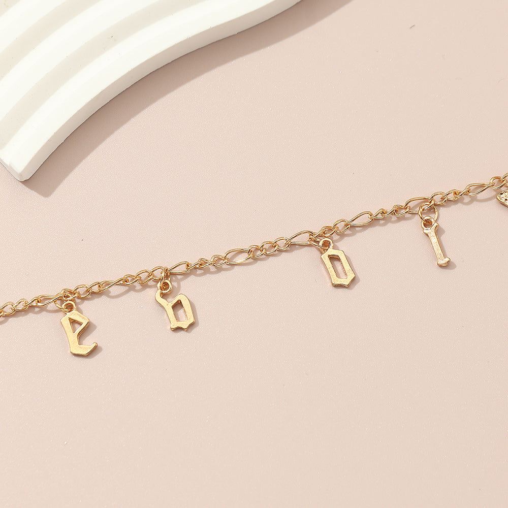 Collana con Pendente a Farfalla Minimalista per Ragazze in Lega Metallica con Catena a Onda d'Acqua Collana girocollo per Bambini
