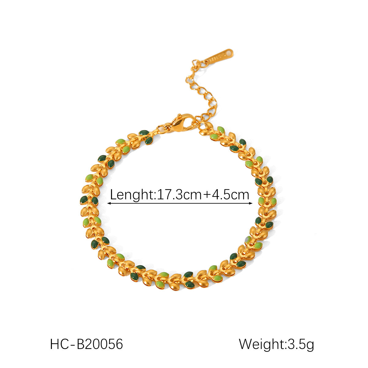 18K Gold Plated Stainless Steel Drip Oil Cherry Bracelet for Women Minimalist Sweet Fruit Jewelry