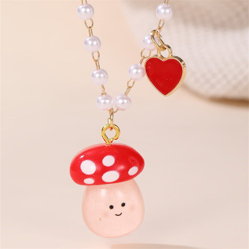 Collana con ciondolo a margherita minimalista per ragazze con ciondolo in resina e design floreale smaltato su catena di perline