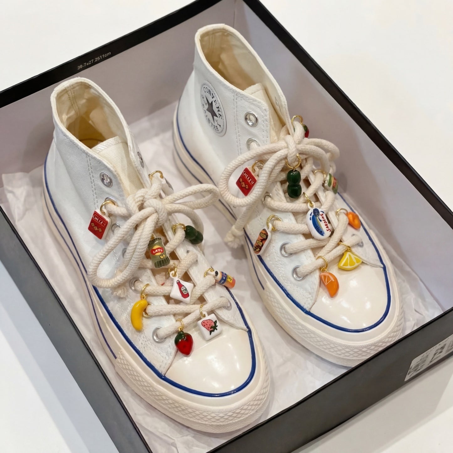 Sweet Plated Brass Fruit Shoe Charm Accessory