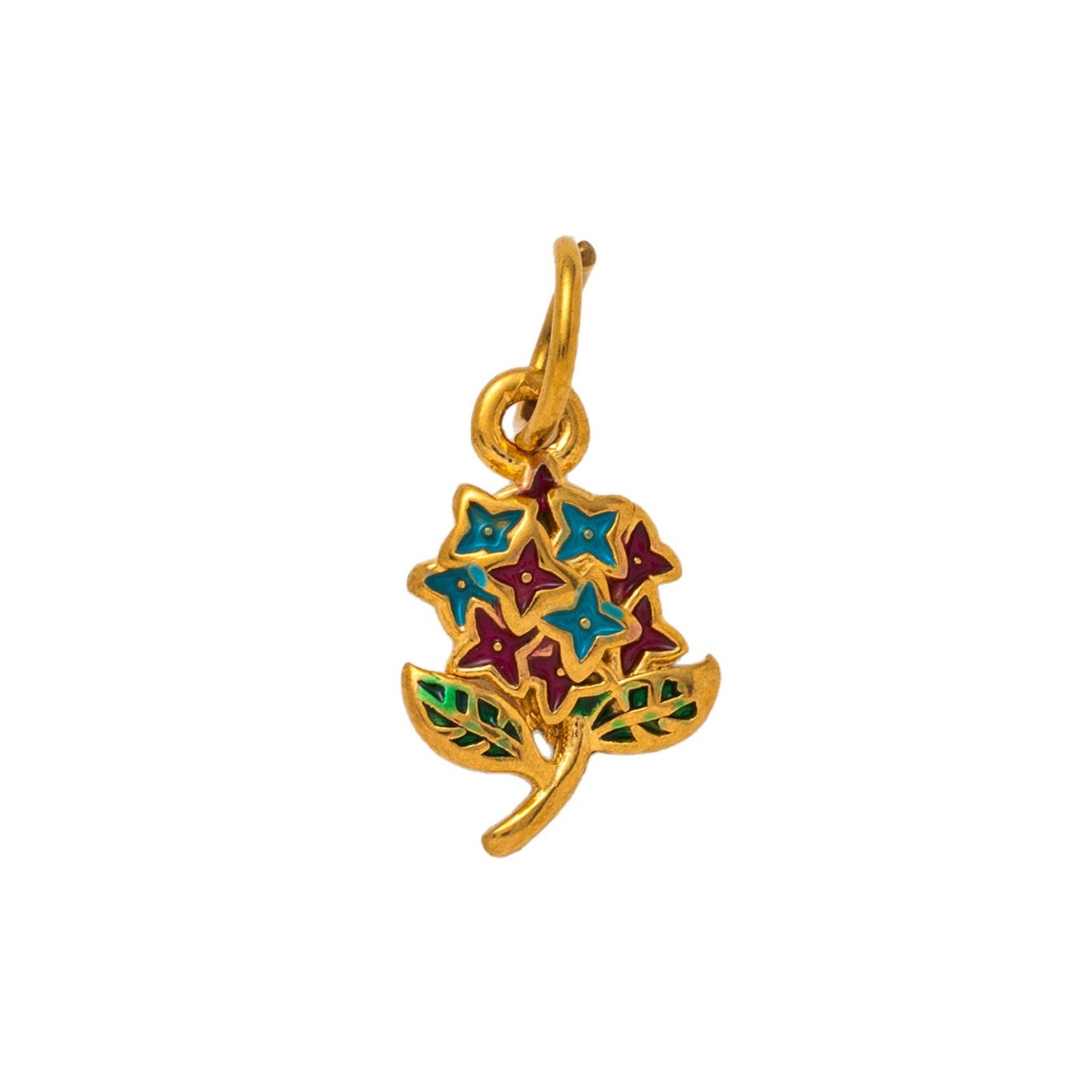Vintage PVD 18K Gold Plated Stainless Steel Eyeshadow Palette Charm Bar