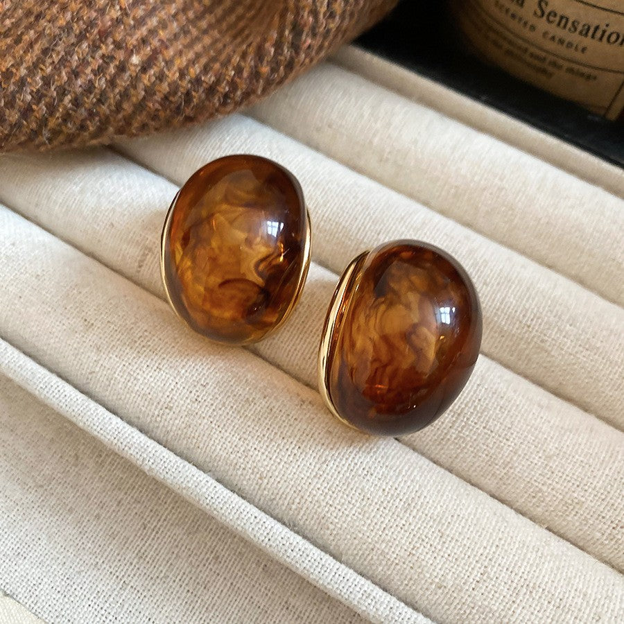 Orecchini a perno geometrici minimalisti in lega con placcatura in rodio da donna, gioielli per orecchie artistici di ispirazione vintage con perni in argento sterling 925