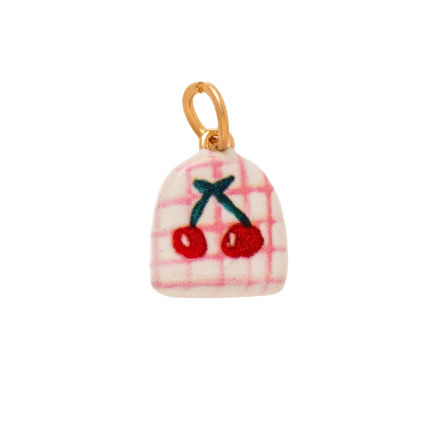 Ciondolo a barra in ottone a cuore geometrico con olio placcato per catena di mais Accessori fai da te