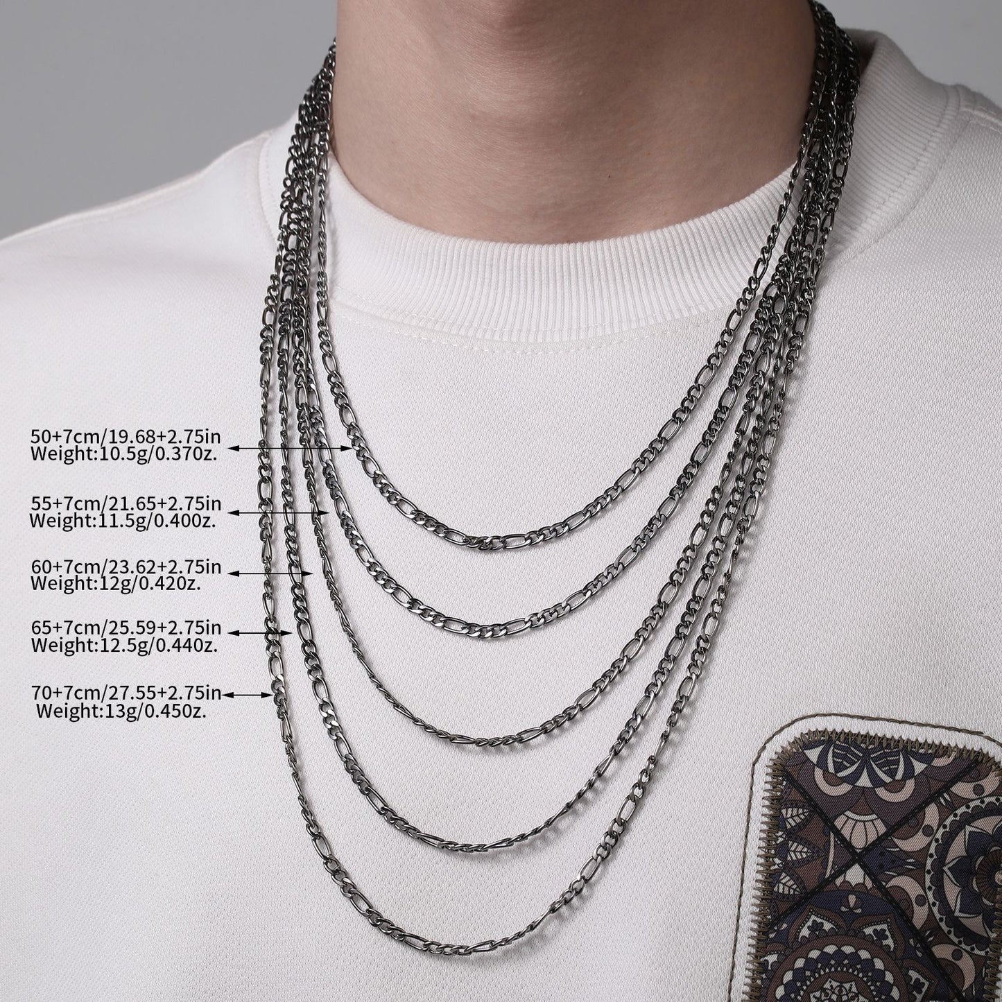 Hip-hop Minimalist Geometric Iron Plated Necklace with Alloy Pendant for Men and Women