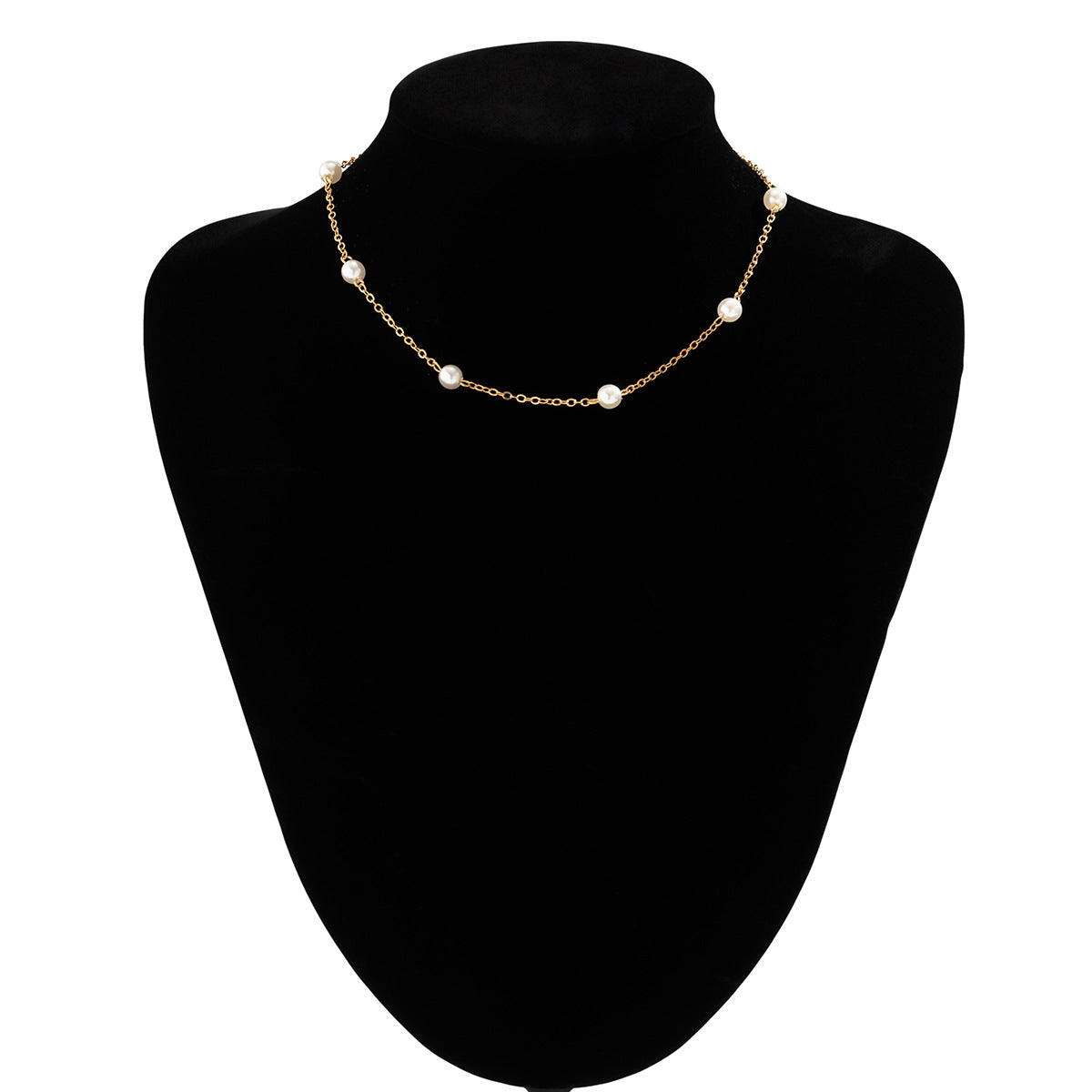 Collar colgante geométrico de perlas estilo vintage francés con borla y cadena de bolas para mujer
