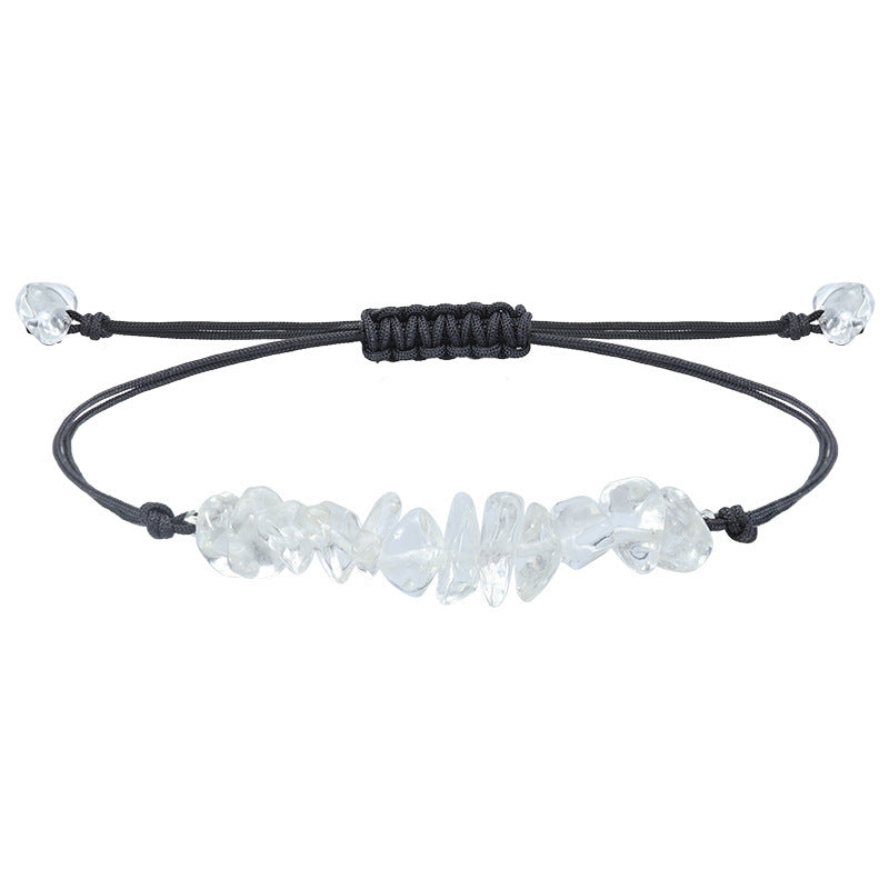 Elegant Geometric Crystal Beaded Bracelet Unisex Handmade Stone Jewelry