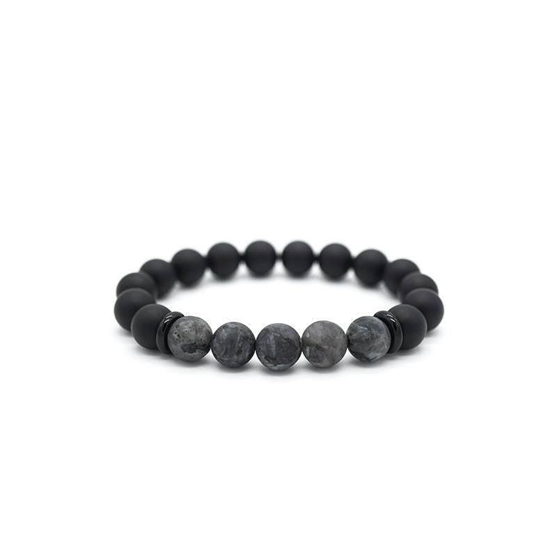 Handmade Geometric Round Stone Bracelet for Women