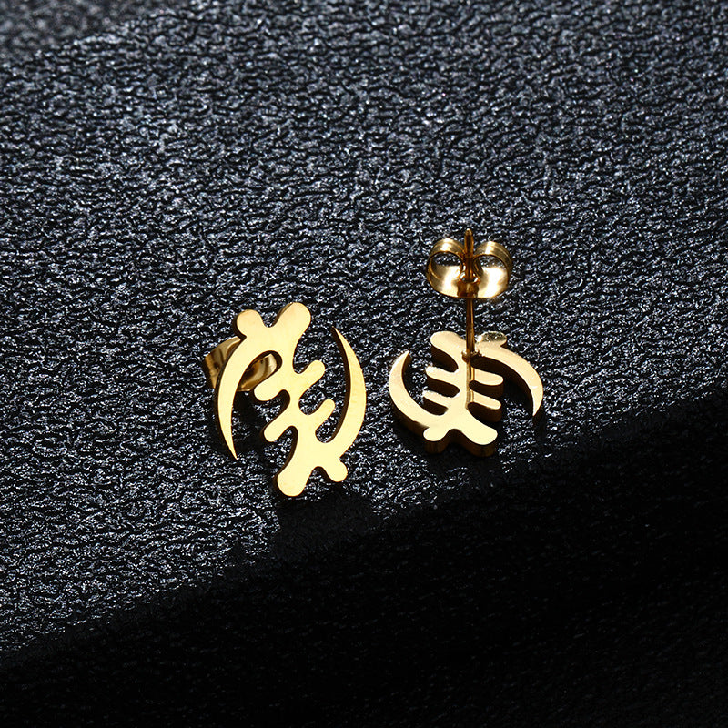 Pendientes de Acero Inoxidable Geométricos, Acabado Chapado en Oro, Joyería de Moda para Mujer, Regalo para Ella