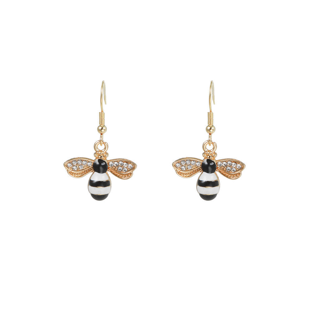 Cute Cartoon Cat Flower Bee Astronaut Stud Earrings for Women Alloy with Plating Finish Geometric Design