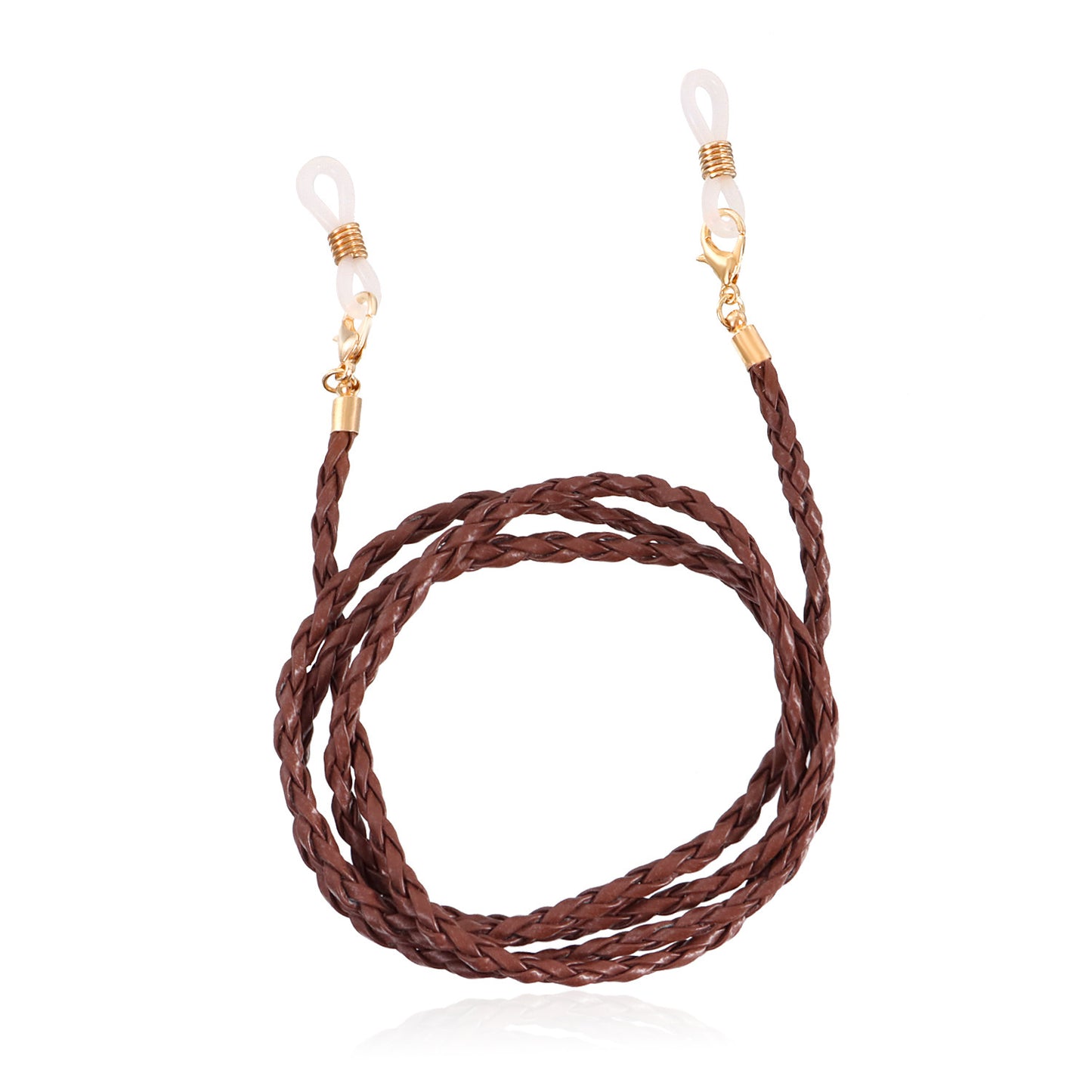 Elegant Fashion Braided Leather Eyeglass Chain for Women