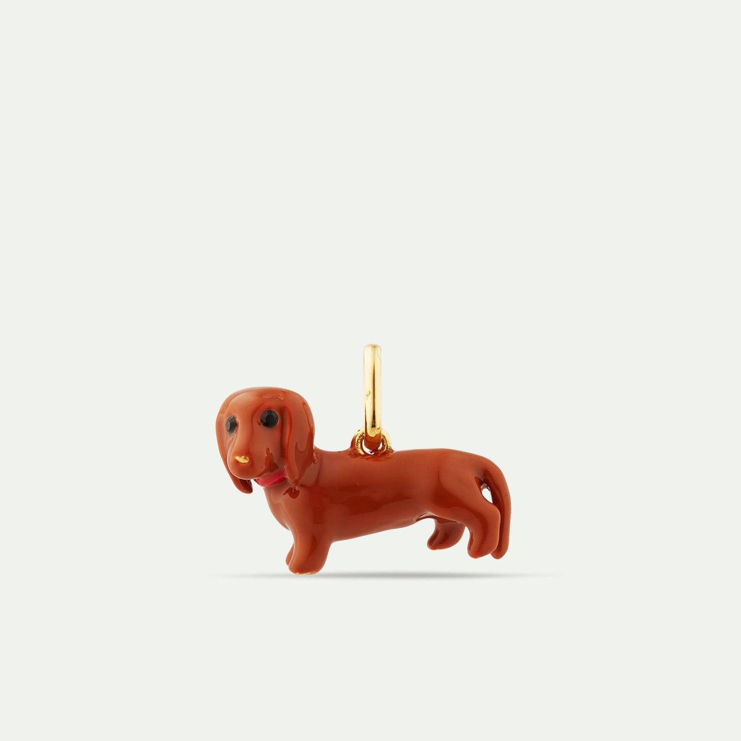 18K Gold Plated Brass Animal Charm Bar Necklace for Unisex