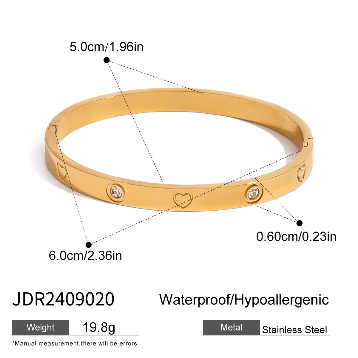 Anello geometrico in acciaio inossidabile da donna con accento in zircone e finitura PVD placcata oro sottovuoto