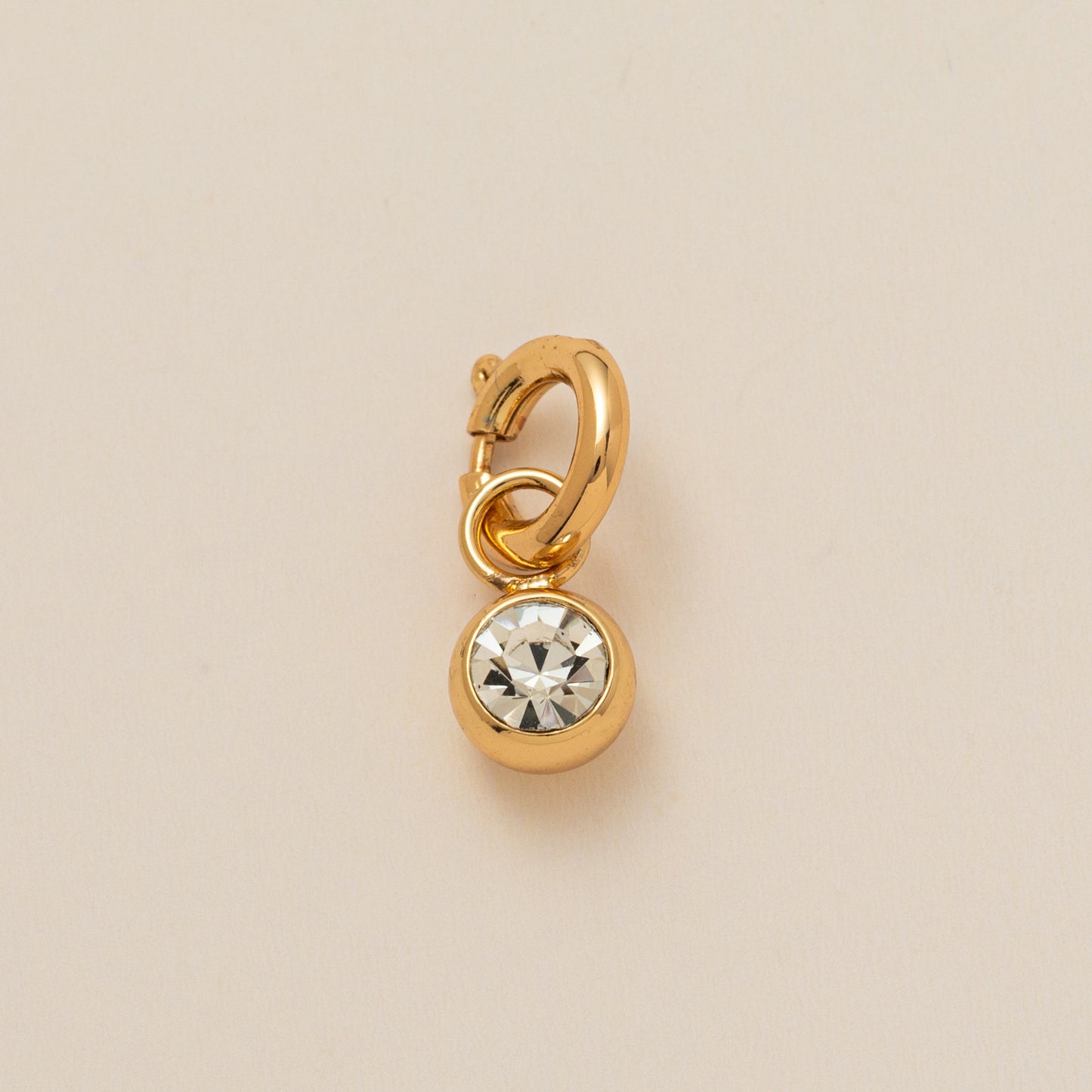 Colorful Cubic Zirconia Star Round Pendant Brass Plated Necklace Charm Bar for December Birthstone