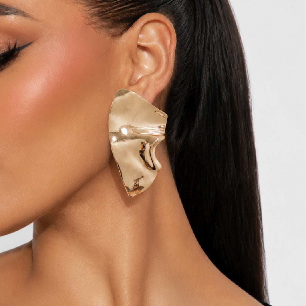 Minimalist Geometric Zinc Alloy Plated Earrings for Women