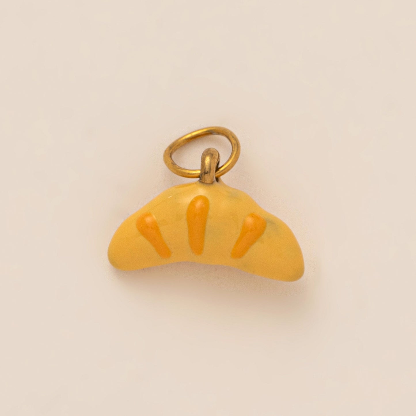 Vintage PVD 18K Gold Plated Stainless Steel Fruit Charm Bar for Women