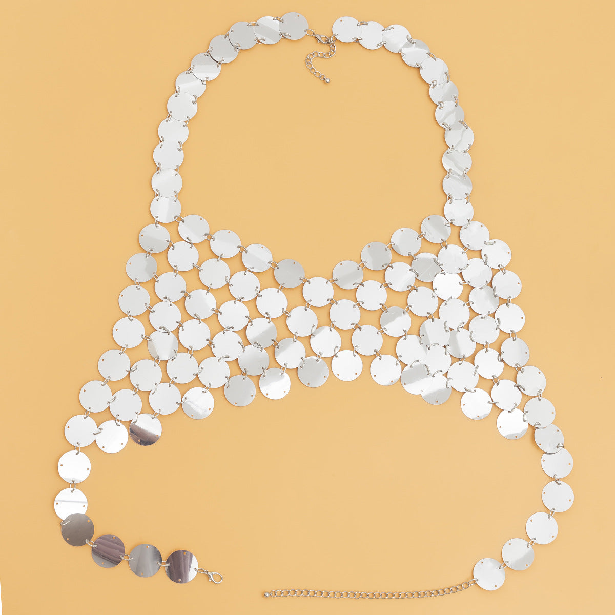 Geometric Acrylic Body Chain for Women