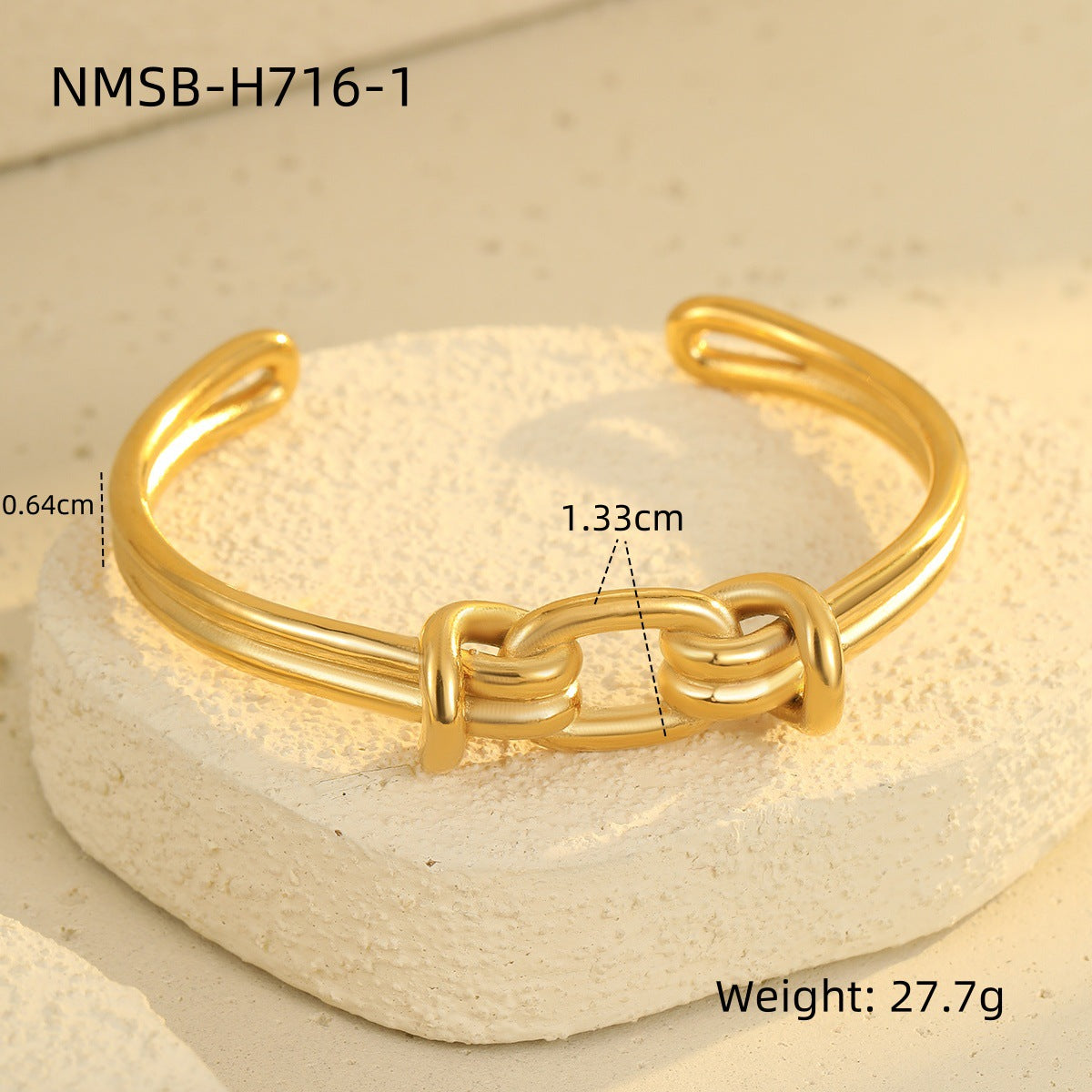 Bracciale da donna in acciaio di titanio con intarsi in strass, alla moda e geometrico