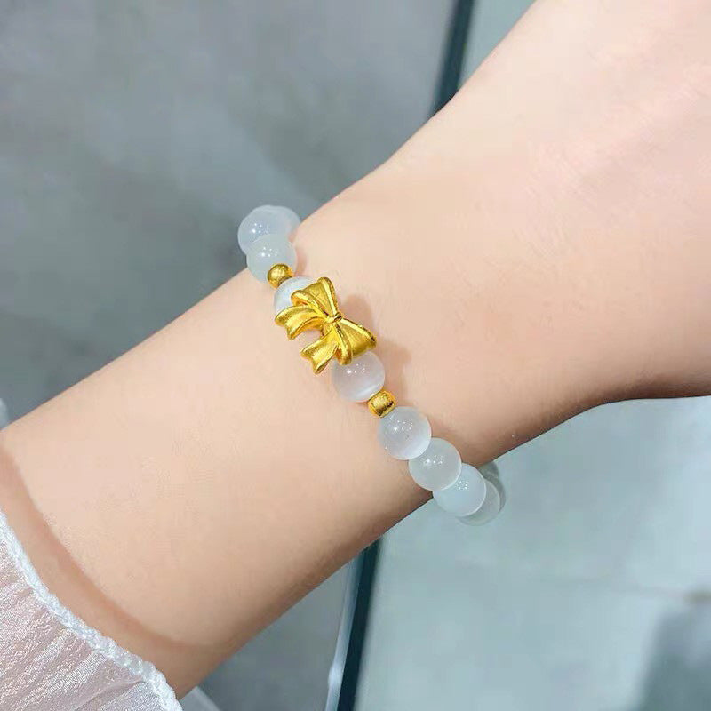 Bracciale a farfalla in acciaio al titanio con placcatura sottovuoto per uomo e donna, design geometrico minimalista, gioielli di lusso