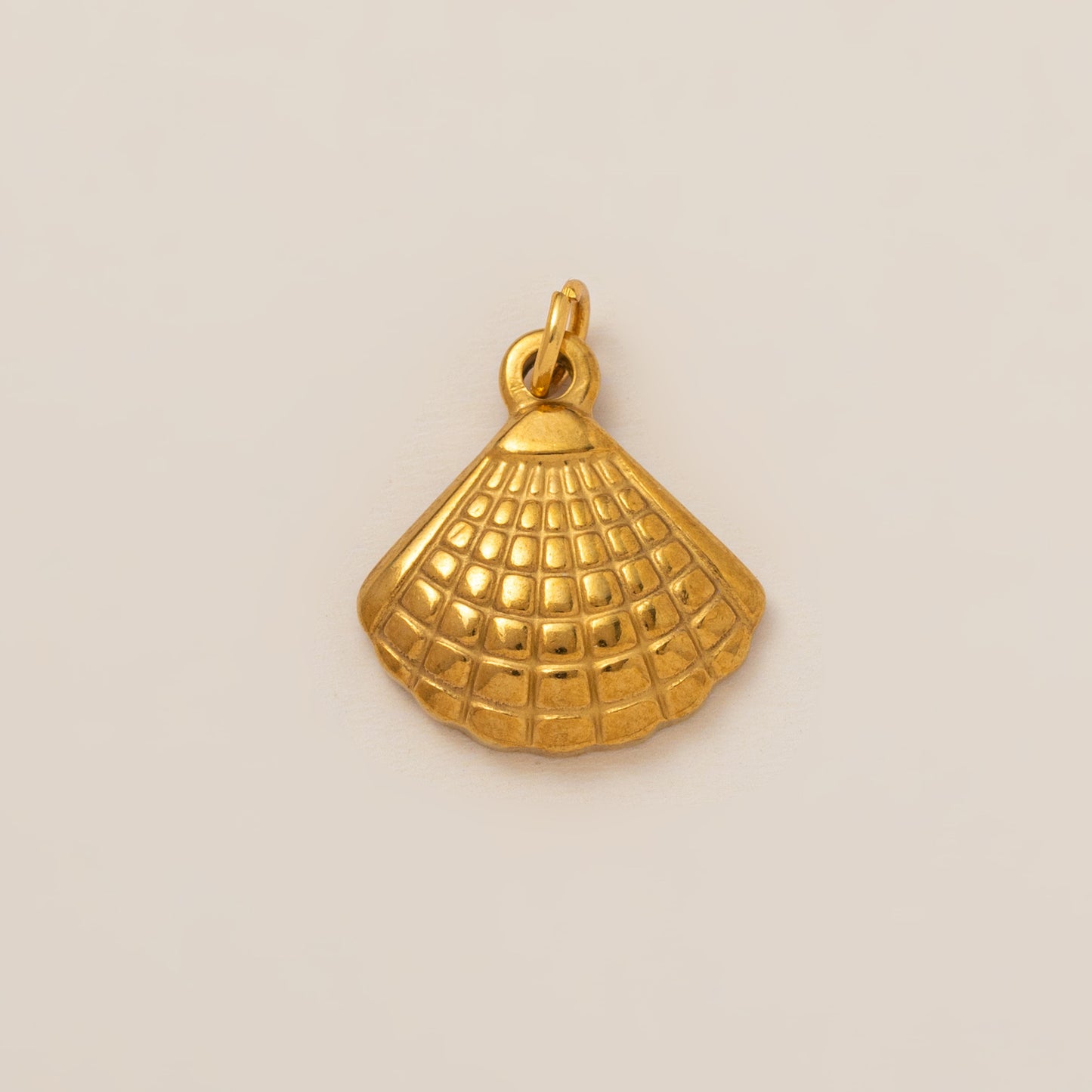 Minimalist 18K Gold Plated Round Geometric Brass Pendant Necklace