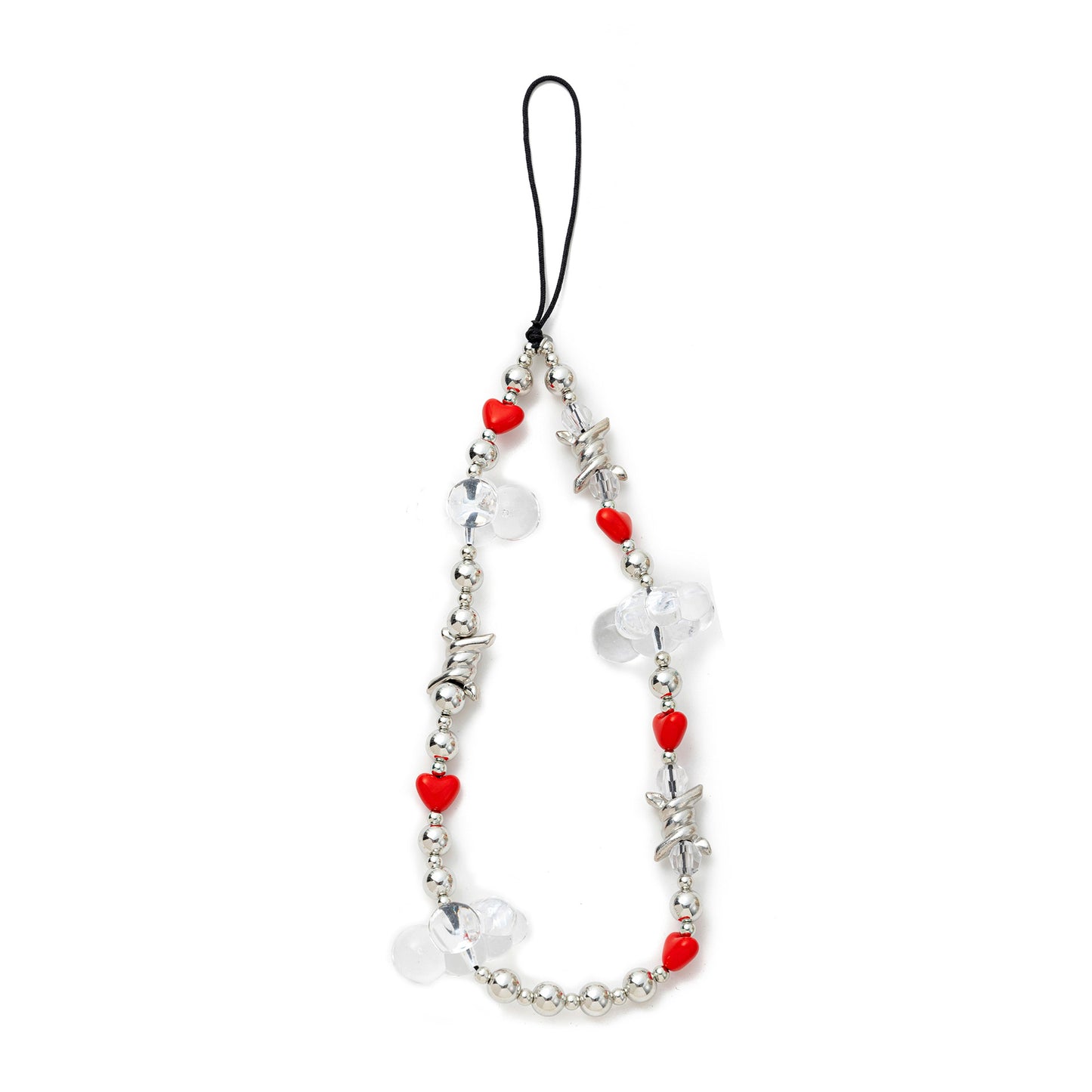 Heart Cloud Acrylic Plated Pendant Charm Chain