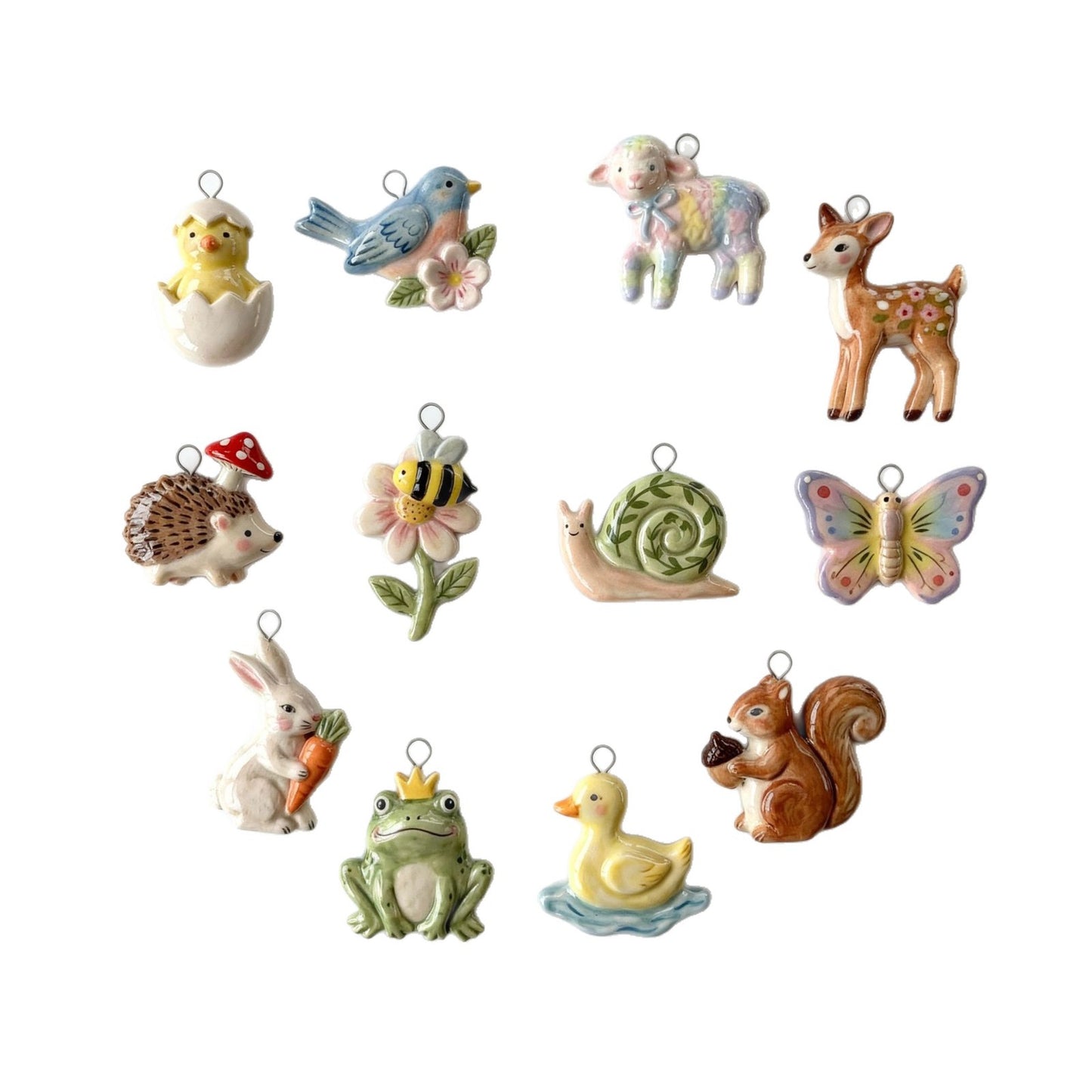 Barra con ciondolo a forma di animale in acciaio inossidabile PVD Sweet