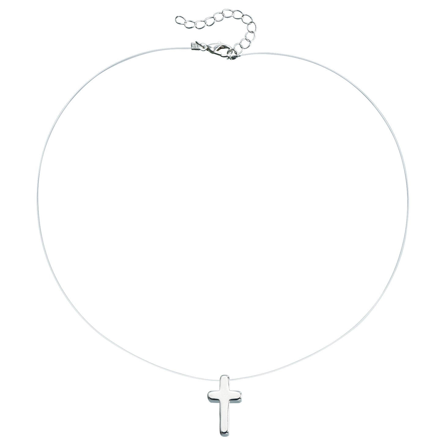 Minimalist Geometric Alloy Necklace with Clear Crystal and Cubic Zirconia Inlay for Women
