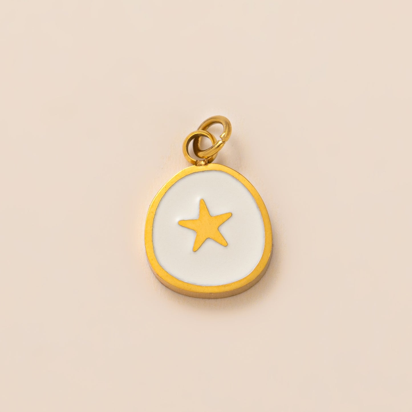 Vintage Stainless Steel PVD Gold Plated Heart Teardrop Cartoon DIY Charm Bar Shoe Accessories