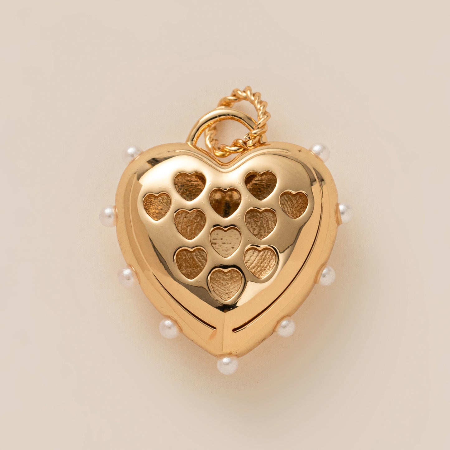 Sweet Floral Rectangle Heart Plated Stainless Steel Charm Bar Pendant for Women