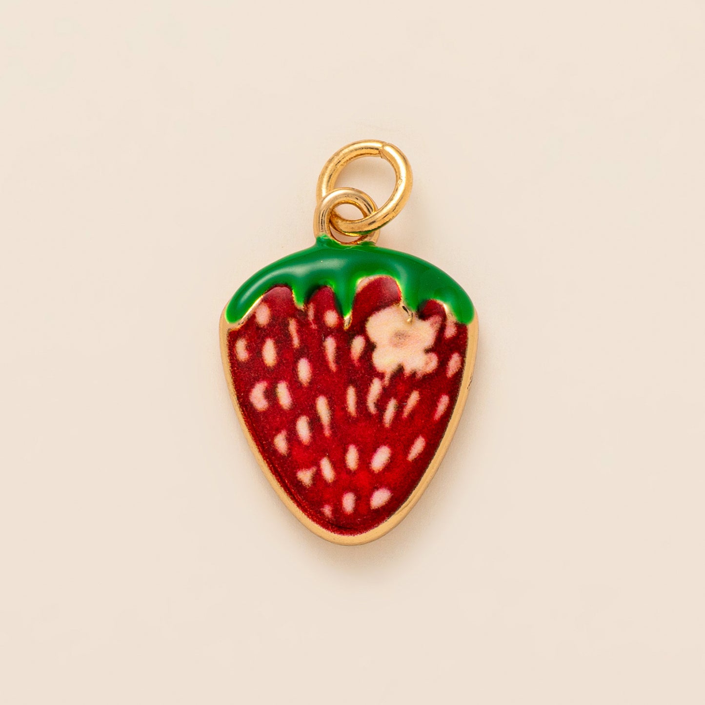 Vintage 18K Gold Plated Cartoon Drip Oil Brass Charm Bar Pendant for Women
