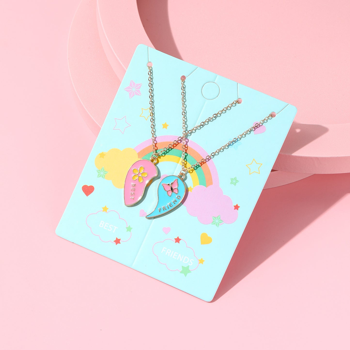 Collana con Pendente Dinosauro Che Cambia Colore in Stile Cartone Animato per Bambini in Lega con Finitura Smaltata e Catena a Croce