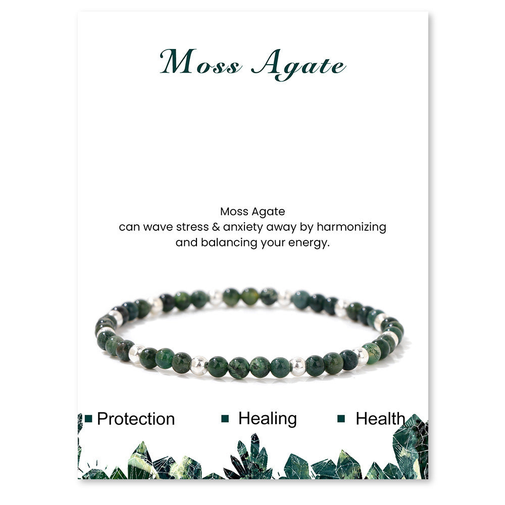Elegant Sweet Hand-woven Geometric Stone Beaded Bracelet for Women