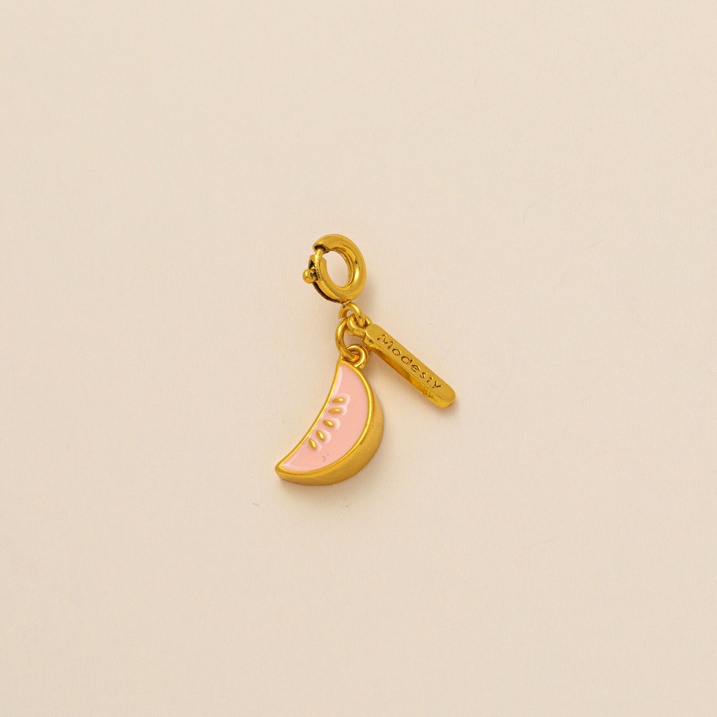 Minimalist Brass Plated Fruit Pendant Necklace