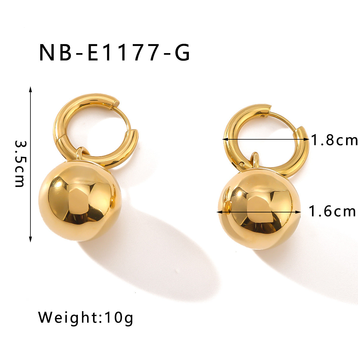 Minimalist Geometric Hoop Earrings in Stainless Steel with Mirror Finish and Detachable Dual-Use Design for Women