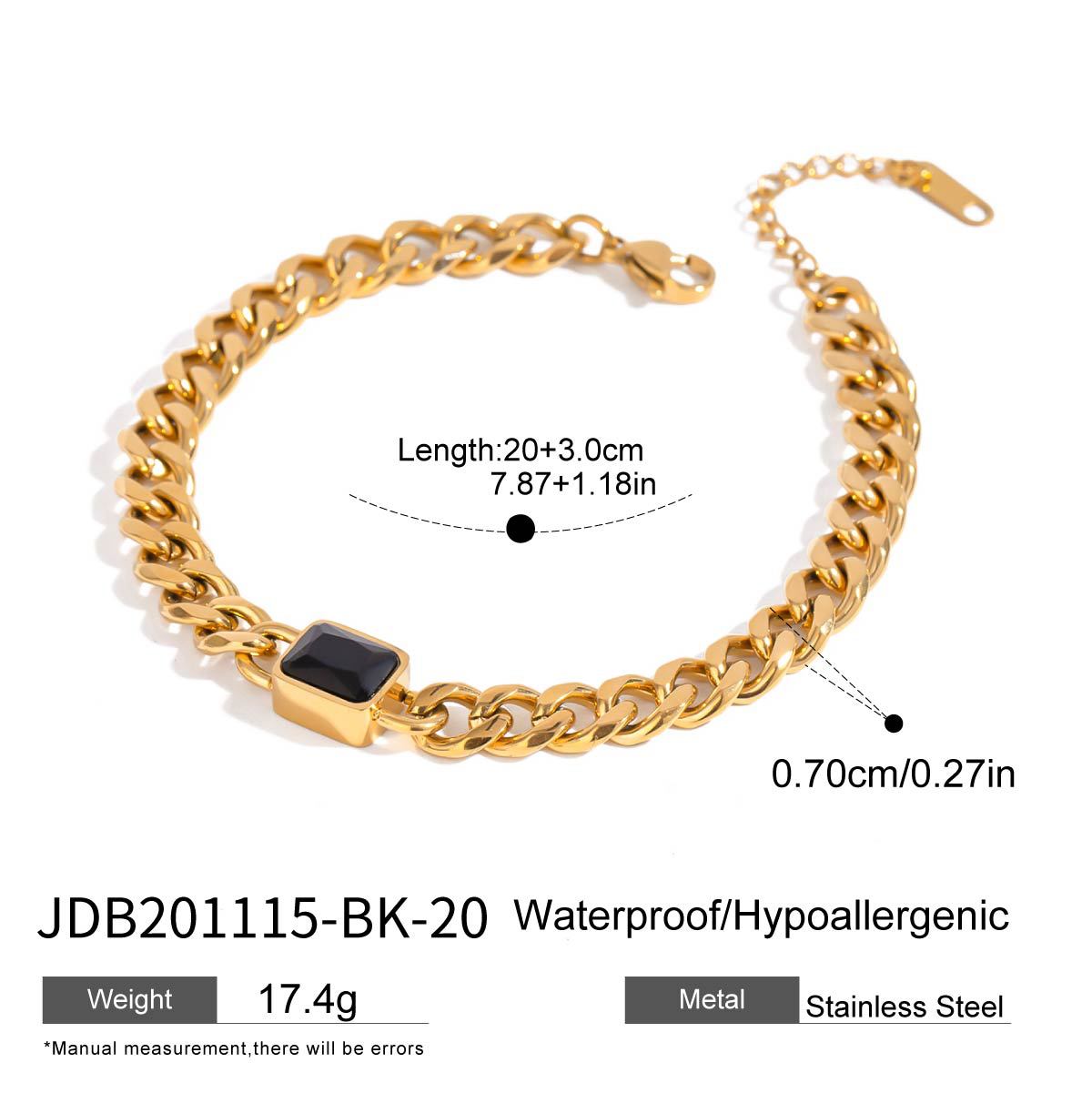 Anello geometrico di lusso placcato oro 18 carati bracciale in acciaio inossidabile da donna gioielli di moda per il pendolarismo