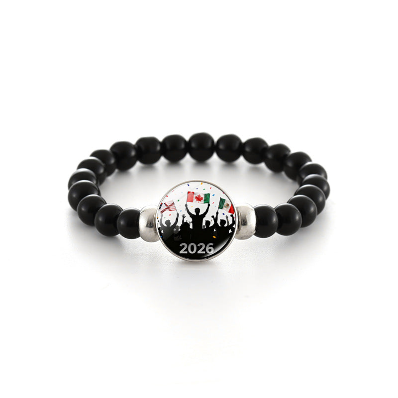 Bracciale in Perline di Cristallo Geometrico Unisex