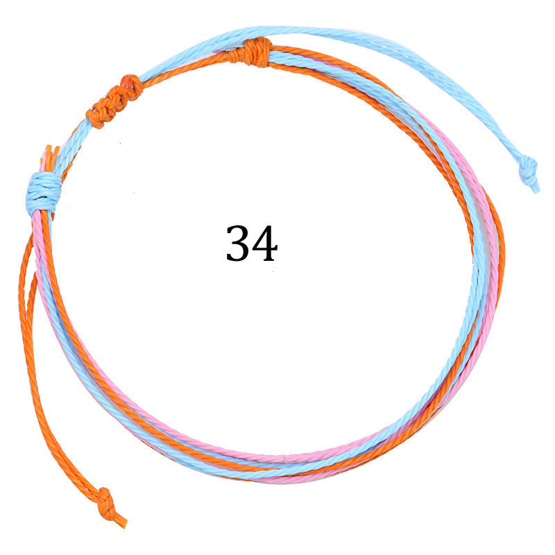 Handmade Braided Heart Nylon Friendship Bracelet Unisex