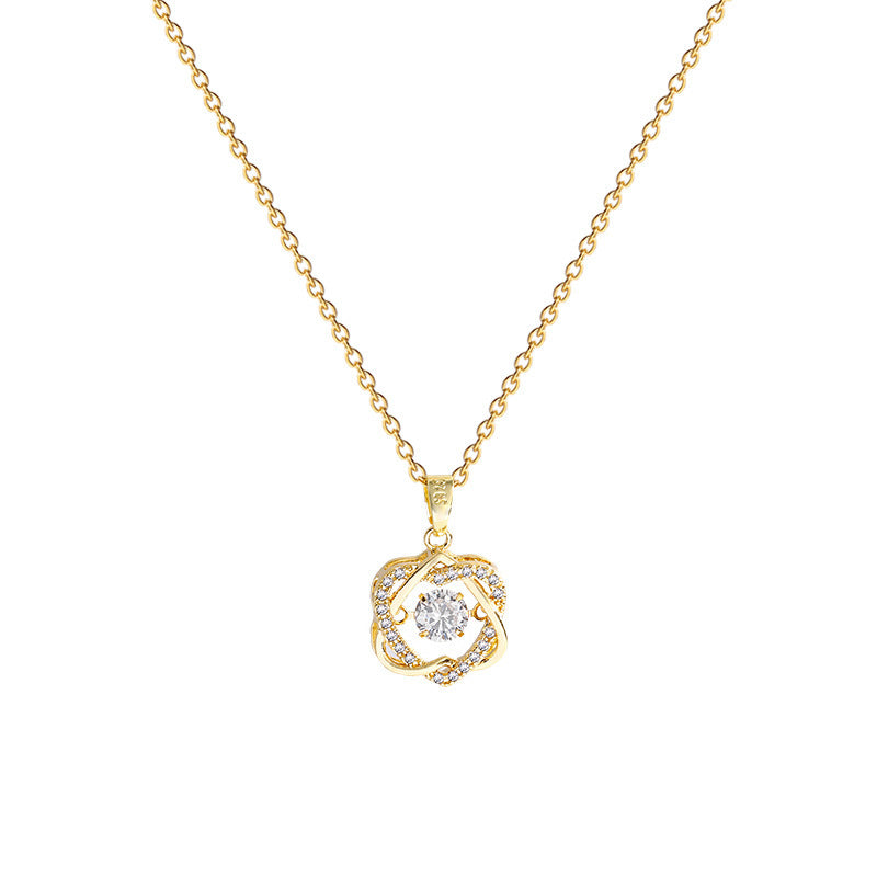 Minimalist Heart Pendant Necklace for Women and Men Titanium Steel Snake Chain with Micro-Paved Zirconia Locket Style Collar Necklace