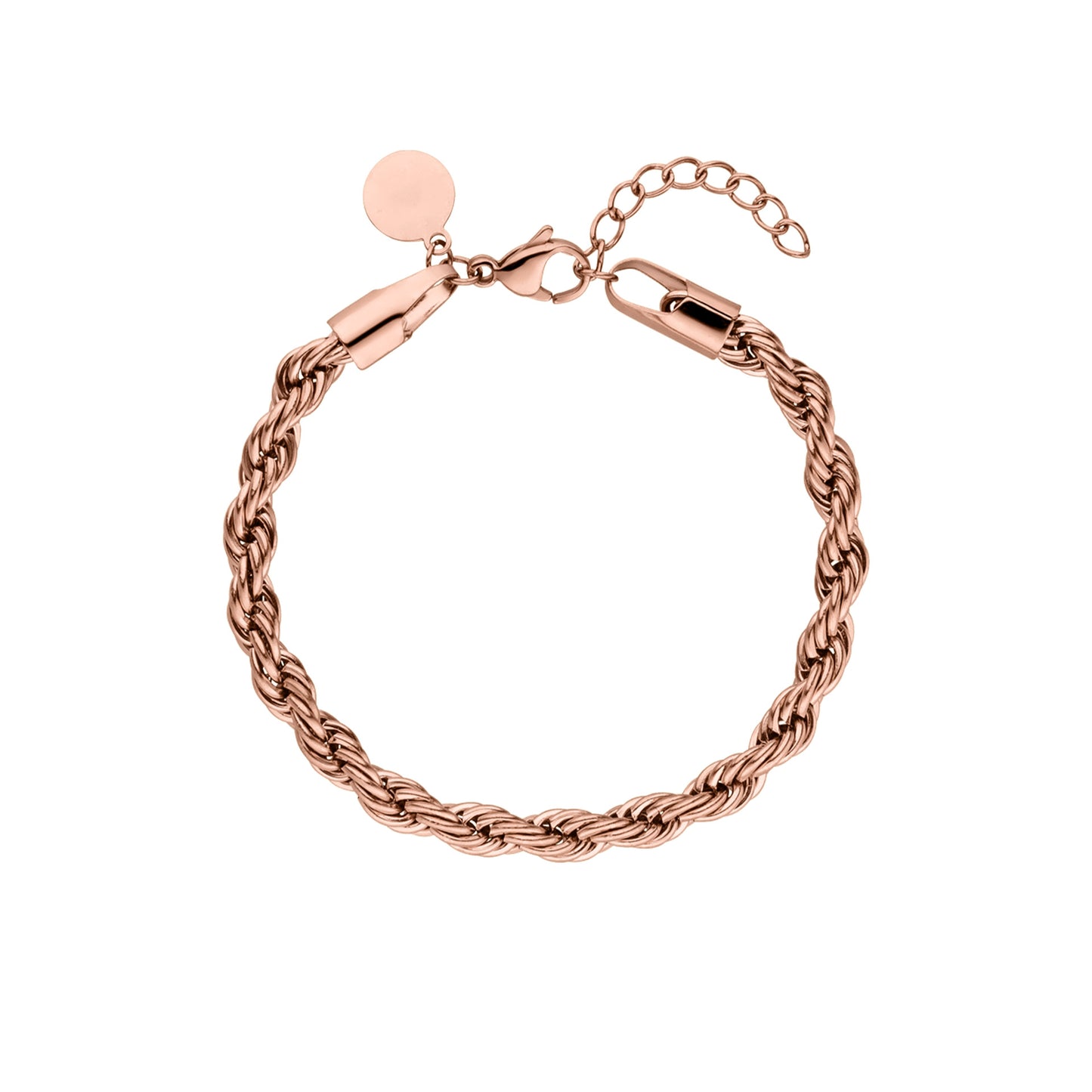 Elegant Twisted Geometric Bracelet for Women in Titanium Steel with 18K Gold Plating, Hypoallergenic and Fade-Resistant