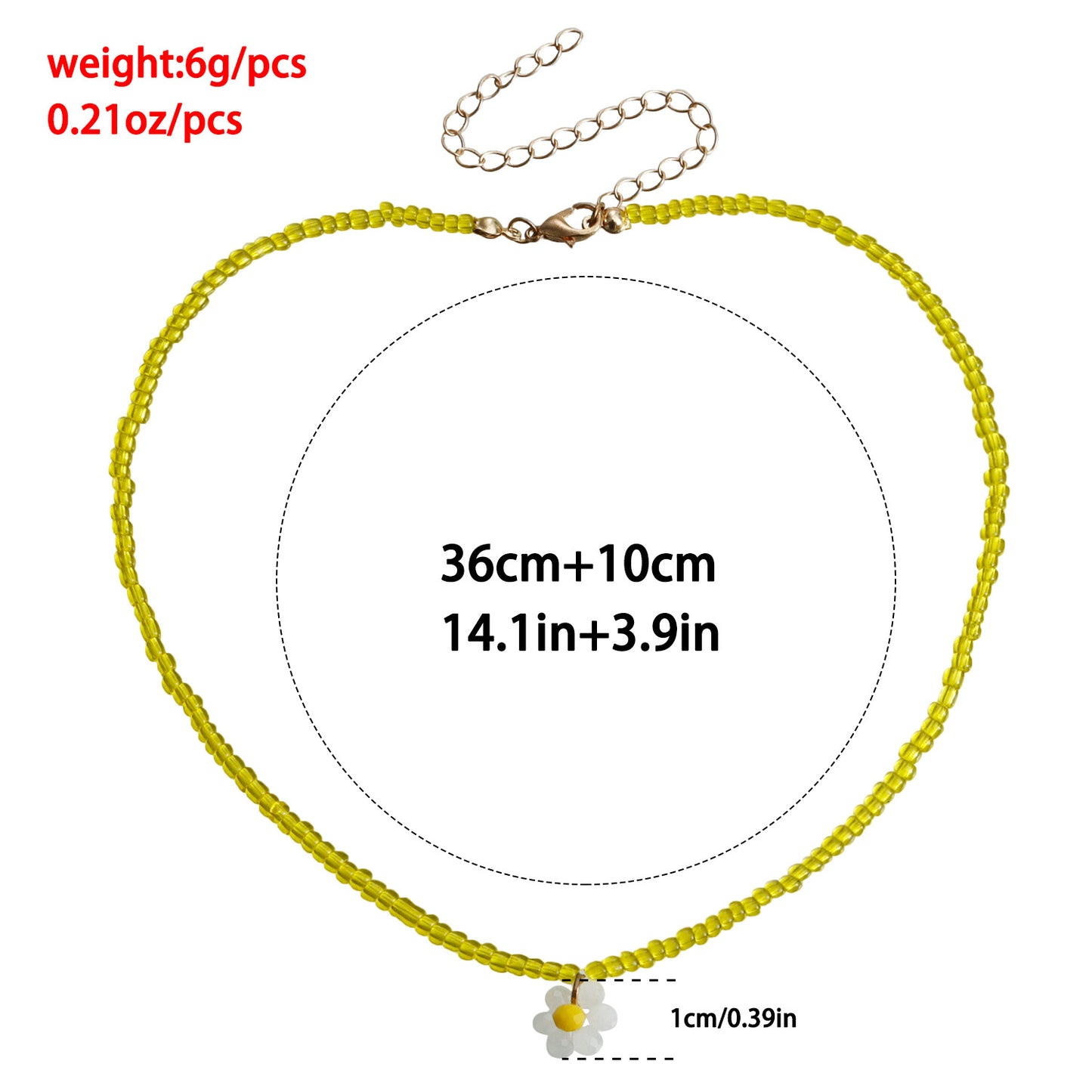 Minimalist Geometric Woven Beaded Necklace with Colorful Transparent Miyu Beads and Heart Pendant for Women
