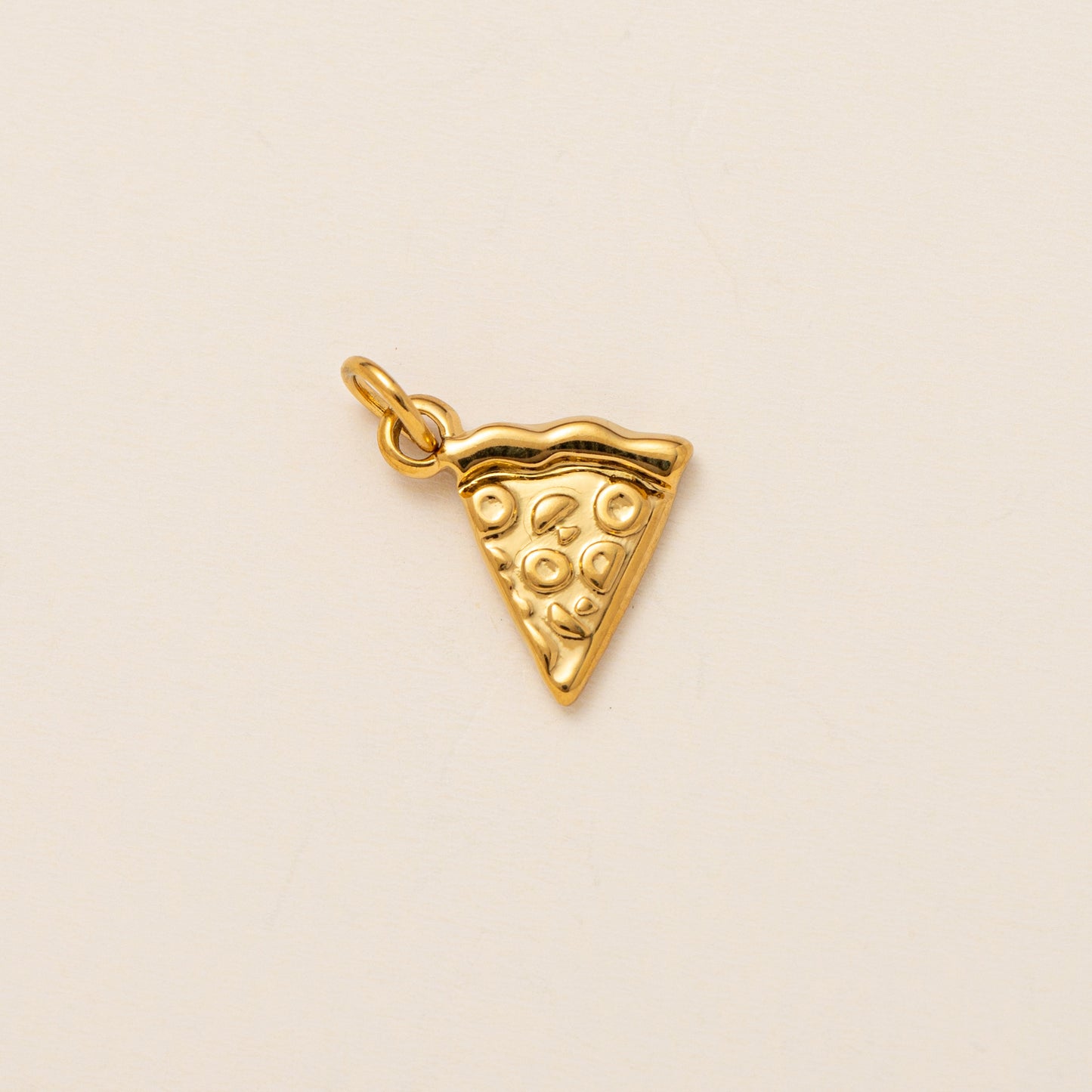 Collana con ciondoli della serie Food vintage in acciaio inossidabile placcato oro PVD