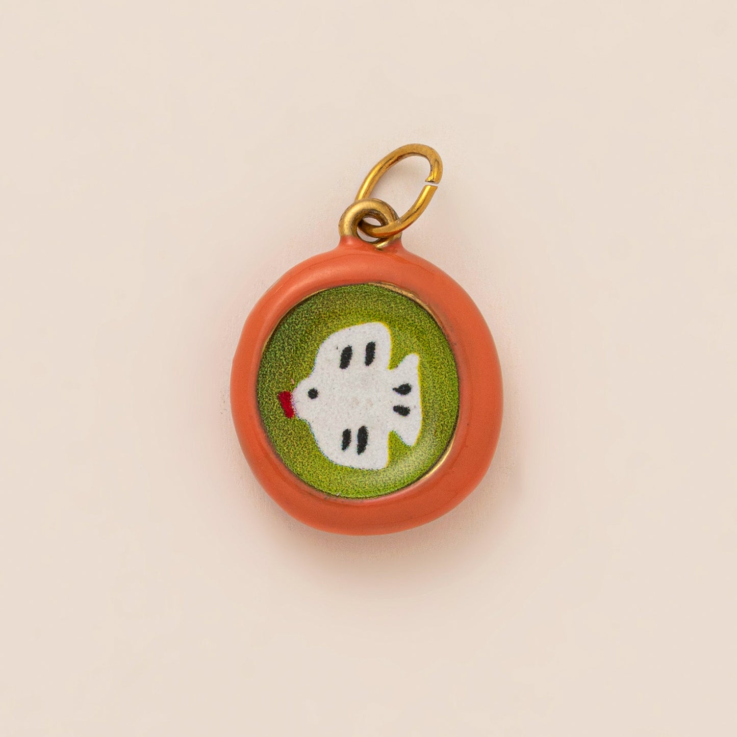 Collana Charm Bar Minimalista in Acciaio al Titanio PVD Placcato Oro a Forma di Frutto per Uomo e Donna