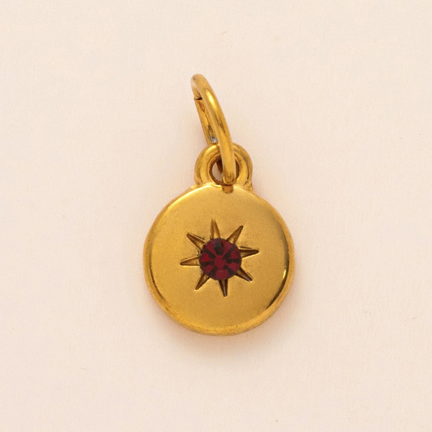 Vintage Round Stainless Steel 18K Gold Plated PVD DIY Charm Bar
