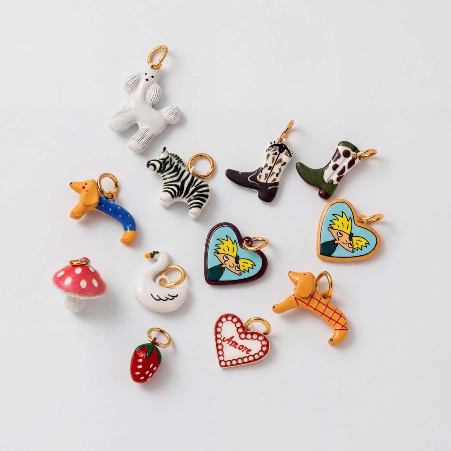 Luxury Casual Animal Swan Stainless Steel Plated Pendant