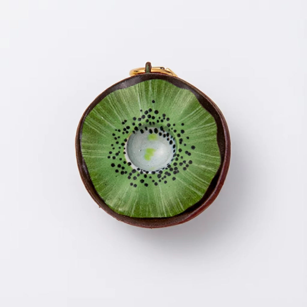 Sweet Geometric Drip Oil Plated Stainless Steel Pendant on Brass Chain Unisex Necklace