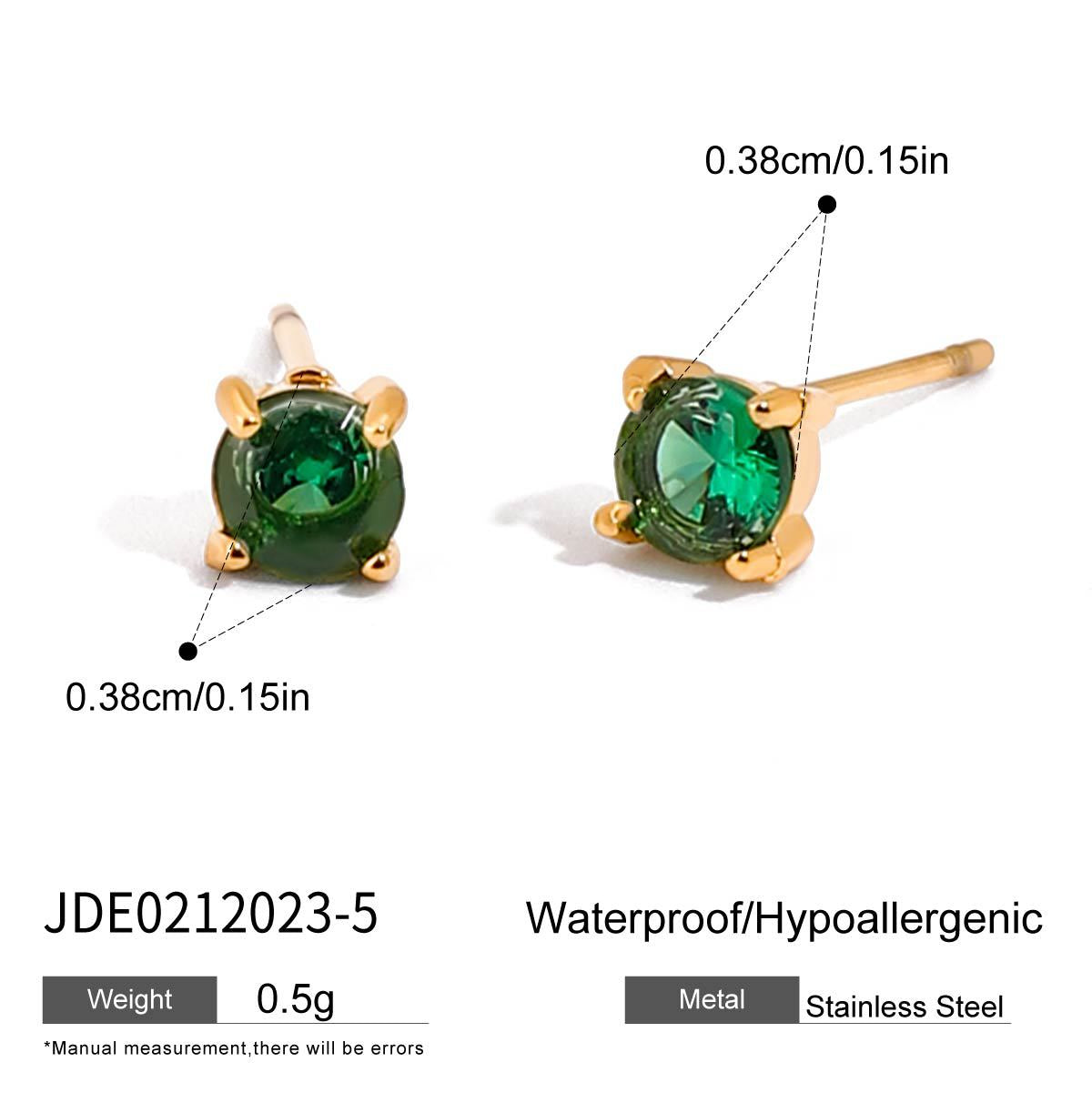 Elegant Oval Geometric Rhinestone Plated Stainless Steel Earrings for Women