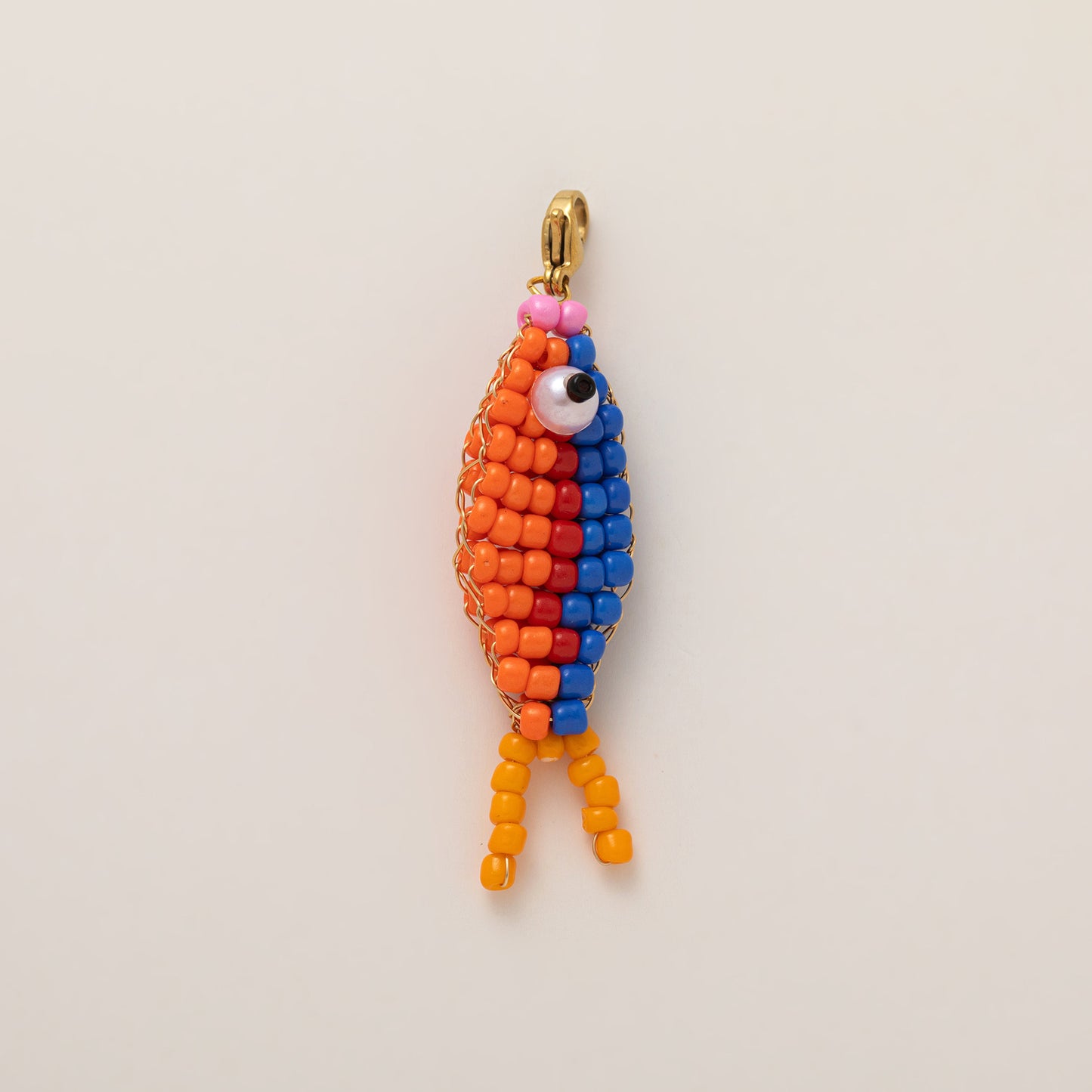 Portachiavi con ciondolo a forma di pesce colorato in acciaio inossidabile placcato, accessorio per borsa
