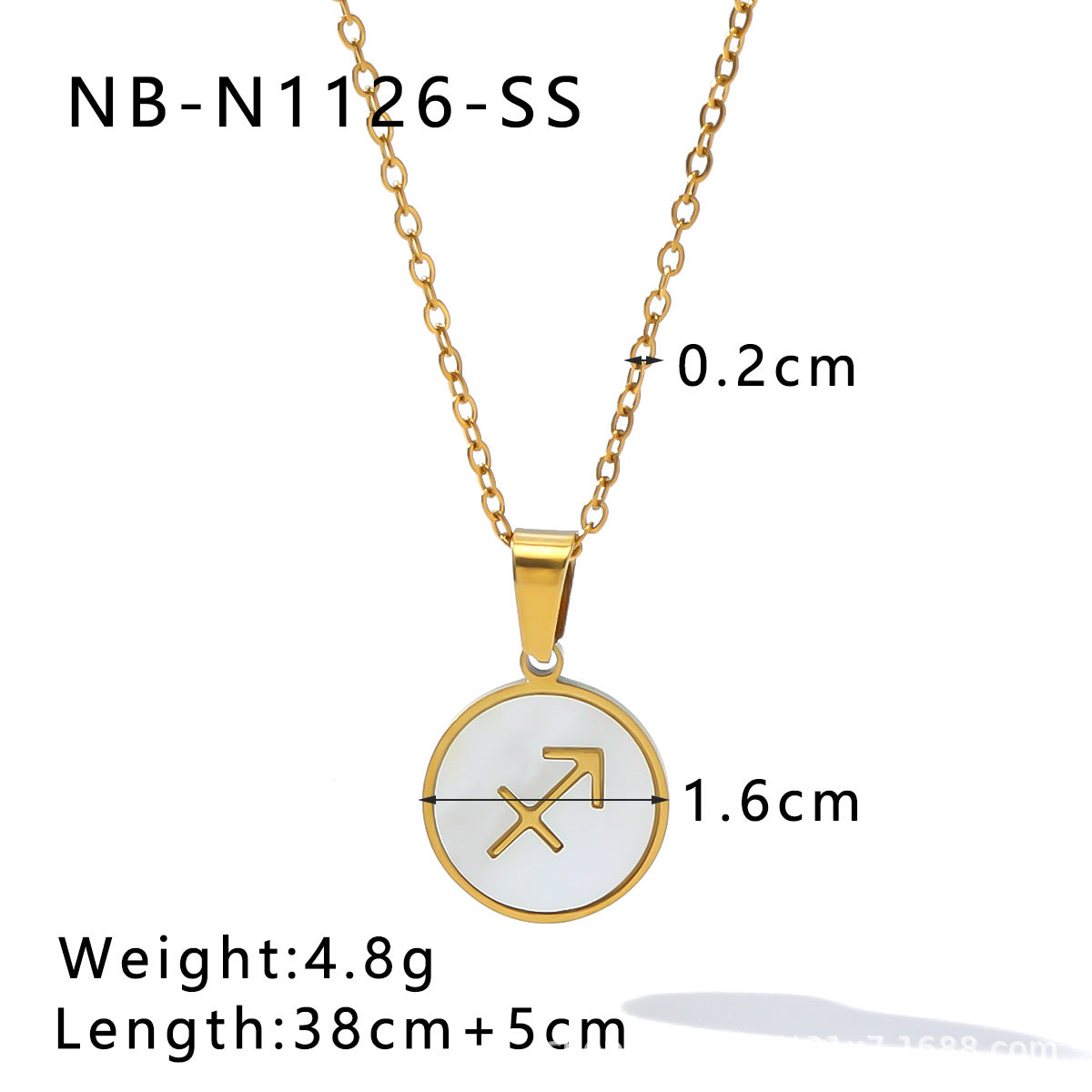 Vintage-Inspired Zodiac Pendant Necklace for Women with Titanium Steel Charm, Geometric and Floral Design, 18K Vacuum Plated Stainless Steel Snake Chain