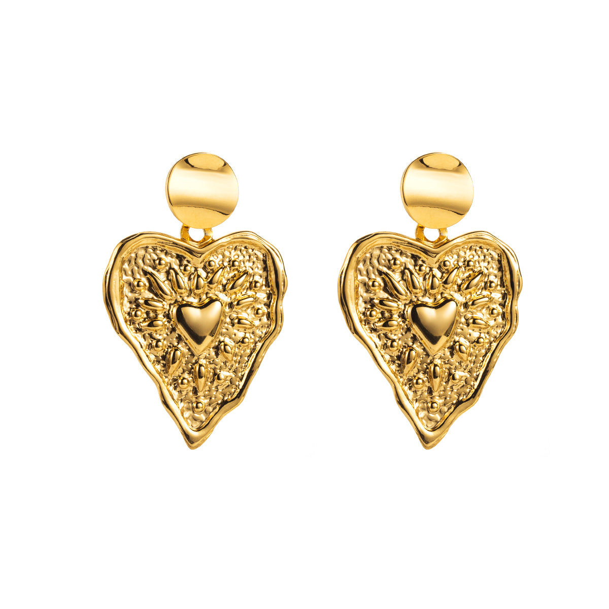 Collana placcata in acciaio inossidabile a forma di cuore, dolce e grintosa, da donna, con estetica minimalista e design a catenina sottile all'altezza della clavicola